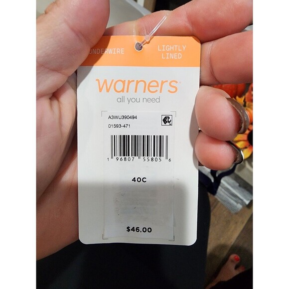 NWT Warner's This Is Not A Bra Underwire Lightly Lined T-Shirt Bra 01593 40C - Picture 5 of 8